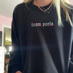 team peeta crewneck